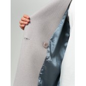 Пальто-халат на пуговицах Gray rose (Серо-розовый)