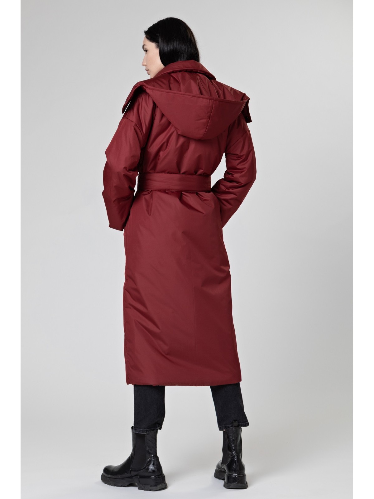 Пальто из плащевой ткани Bordo (Бордовый)