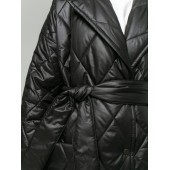 Пальто из плащевой ткани (стеганное) Black (Черный)