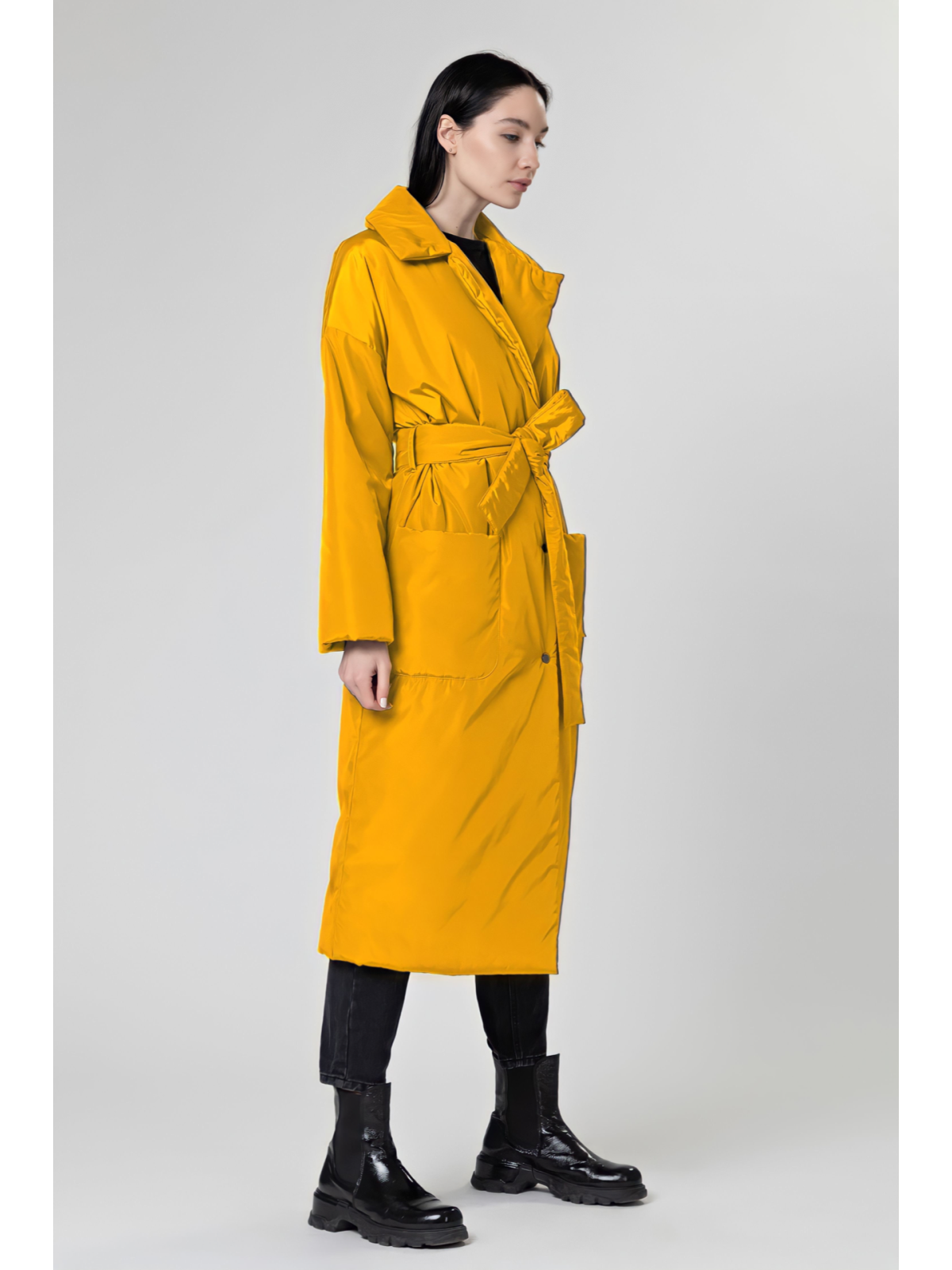 Пальто из плащевой ткани Yellow (Желтый)