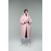Пуховик-одеяло c шалевым воротником Powdery (Розовый)