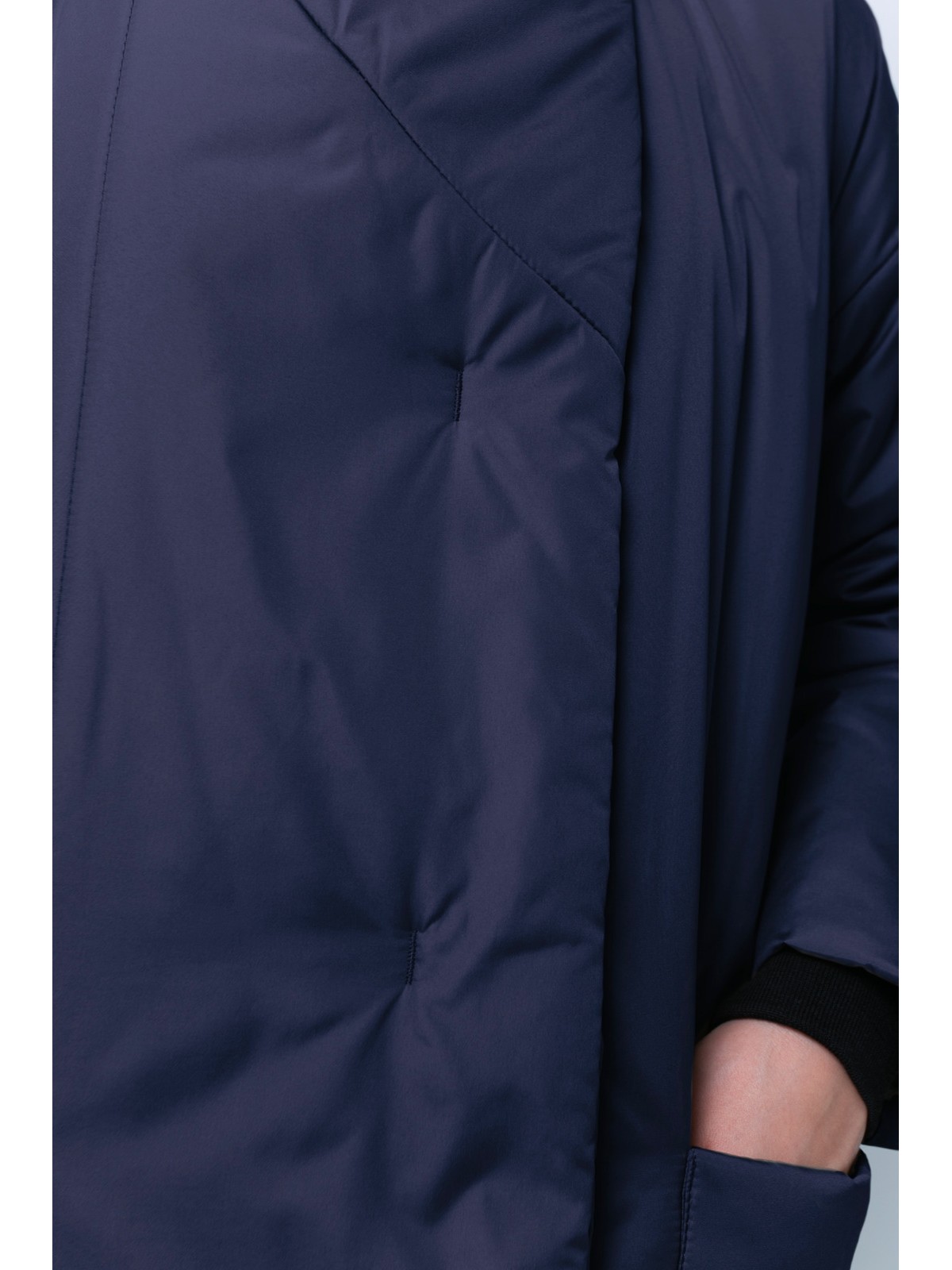 Пуховик-одеяло с английским воротником (манжет) 122см Dark Blue