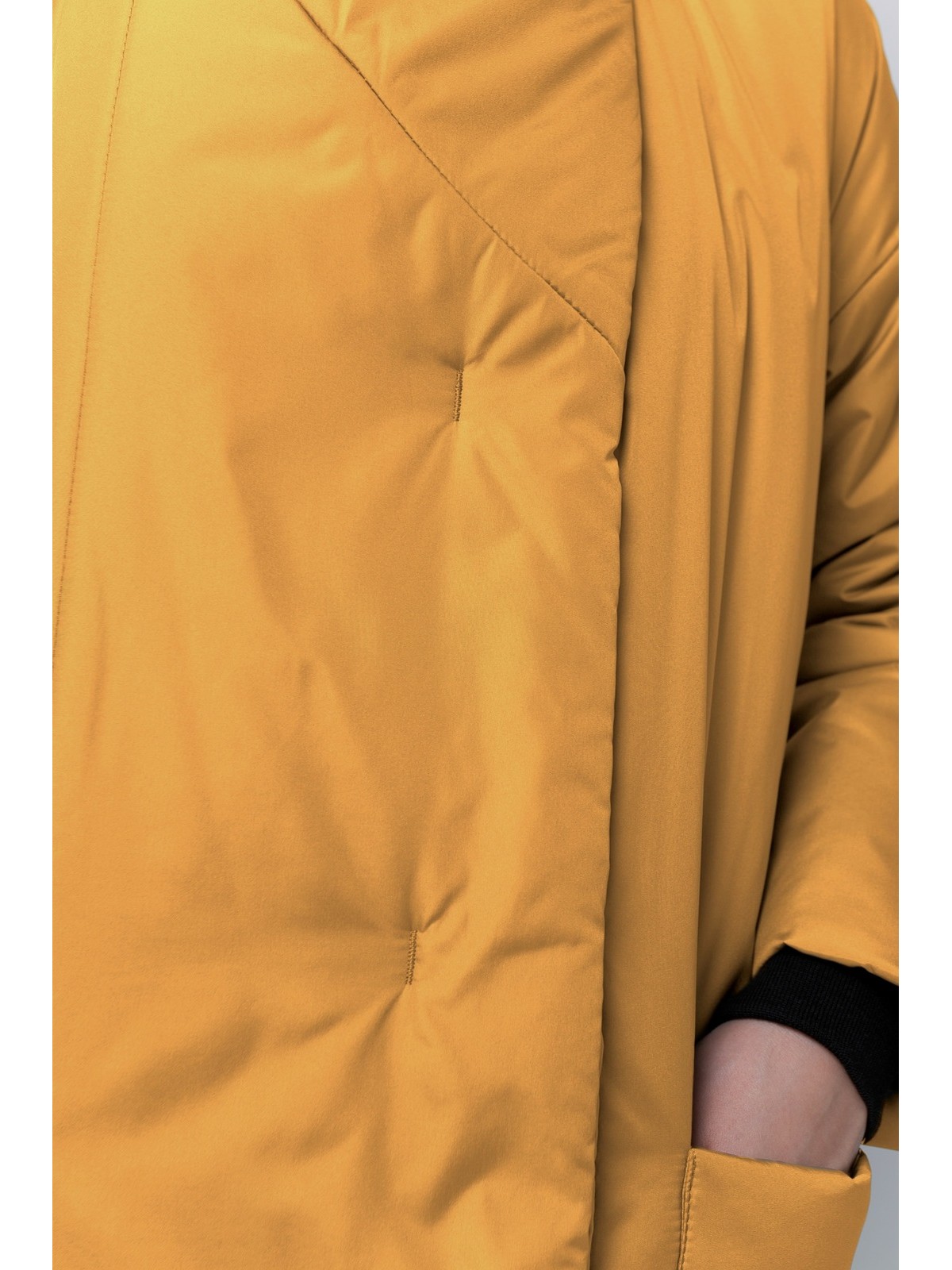 Пуховик-одеяло с английским воротником (манжет) 122см Golden Yellow