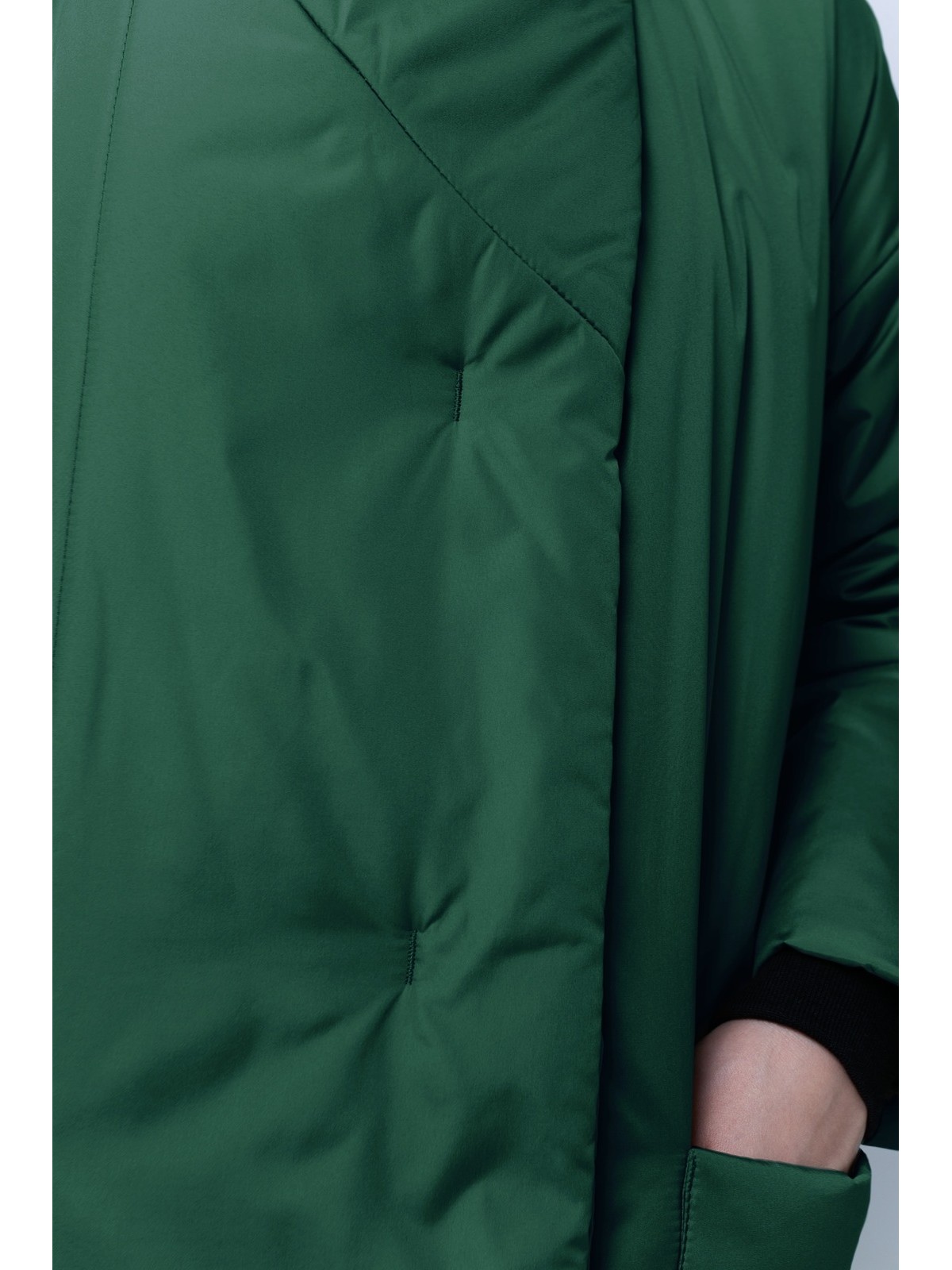 Пуховик-одеяло с английским воротником Grass (Зеленый)