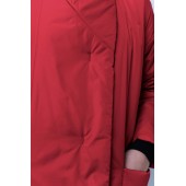 Пуховик-одеяло с английским воротником (манжет) 122см Red